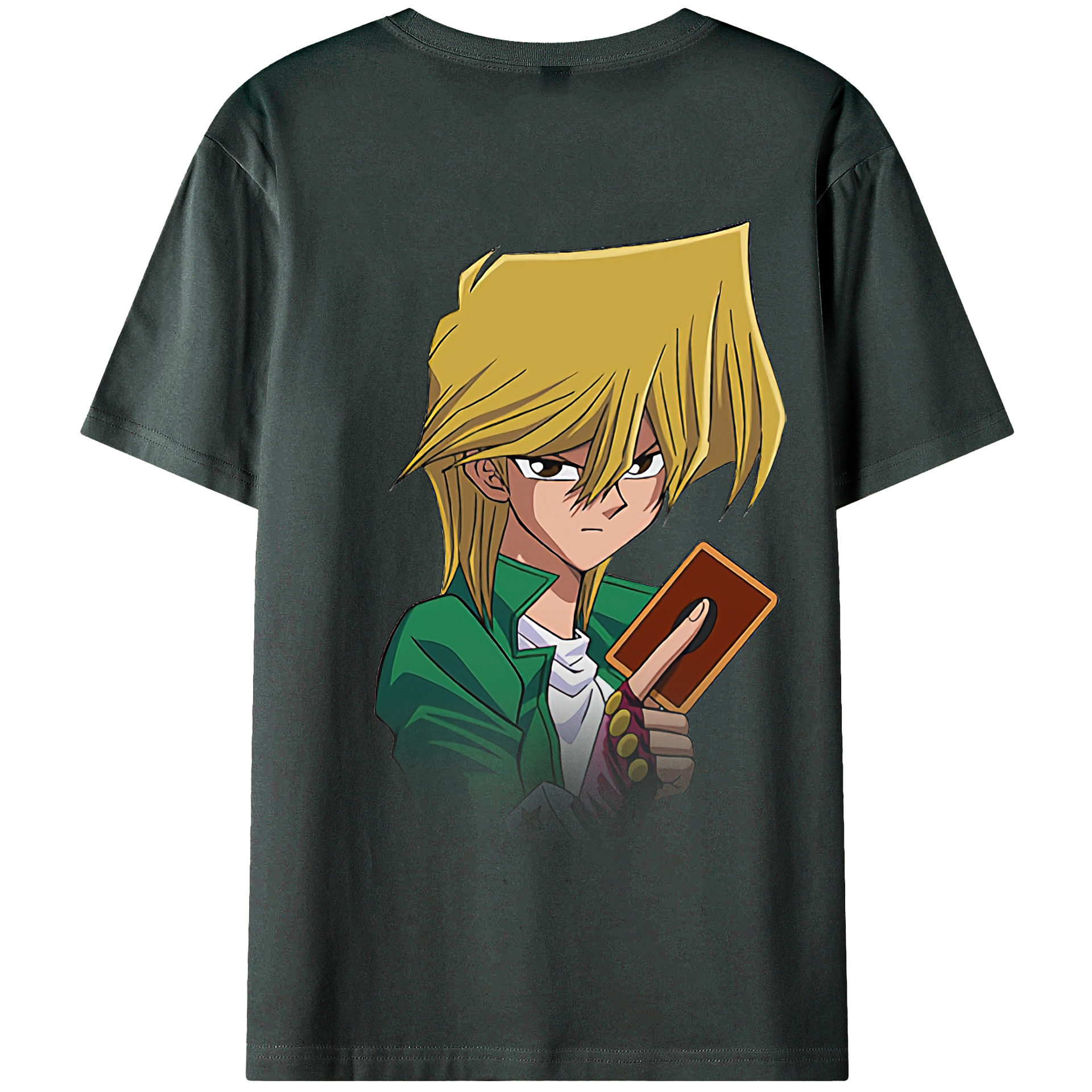 （画像用） 遊☆戯☆王 Yu-Gi-Oh! 綿100％ メンズ半袖Tシャツ（バックプリント） 通気性
